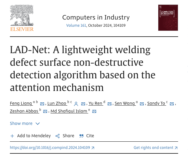 LAD-Net: A lightweight welding defect surface non-destructive detection algorithm based on the attention mechanism